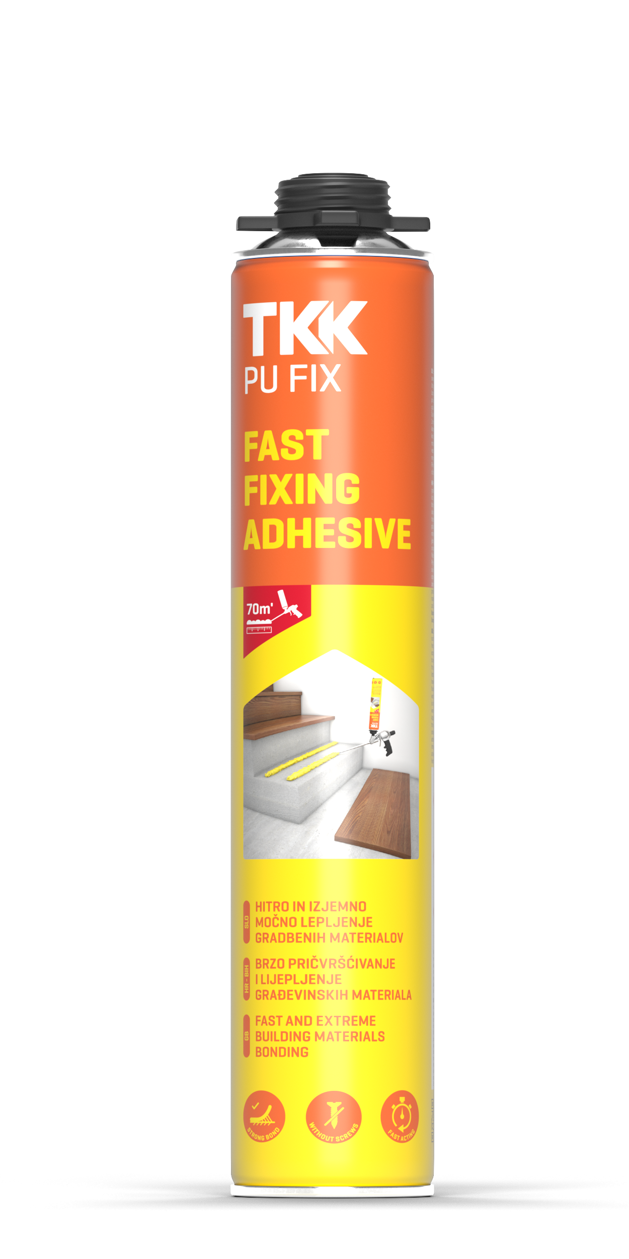 PU FIX - P 750 ML FAST FIX.ADH. / HQ rýchlotuhnúca pena na sadrokarón dosky