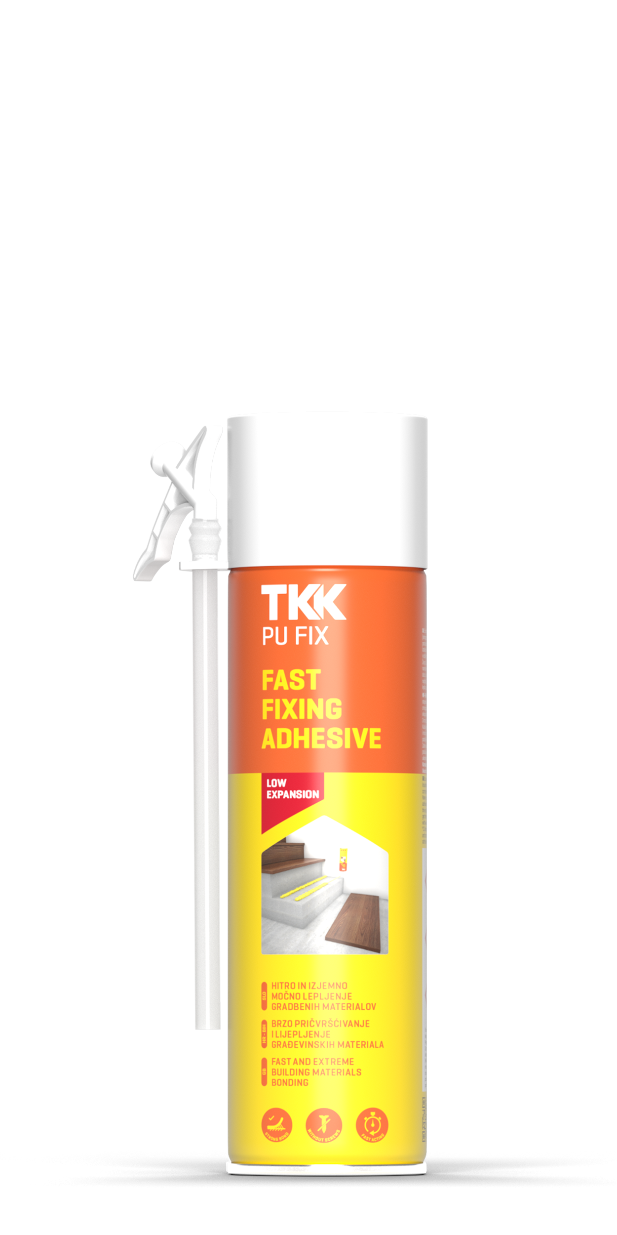 PU FIX - M 500 ML FAST FIXING ADHESIVE / nízkoexp. pena